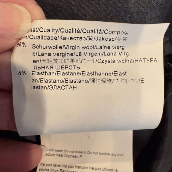 Hugo Boss Veronice Virgin Wool Stretch Blend Pencil Skirt Charcoal Gray Size 8 - Picture 8 of 13